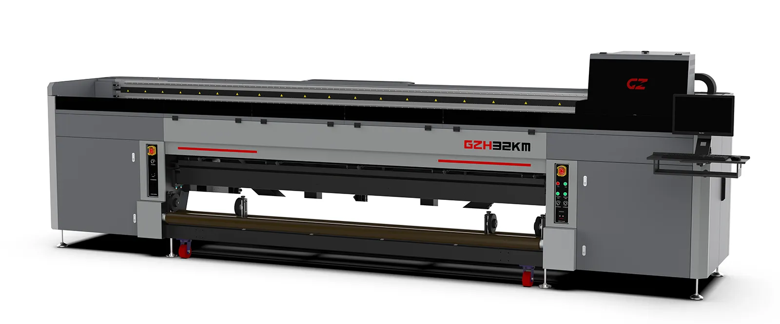 Roll-to-Roll Advanced UV LED  Rubber Roller digital inkjet printer - GZH32KM