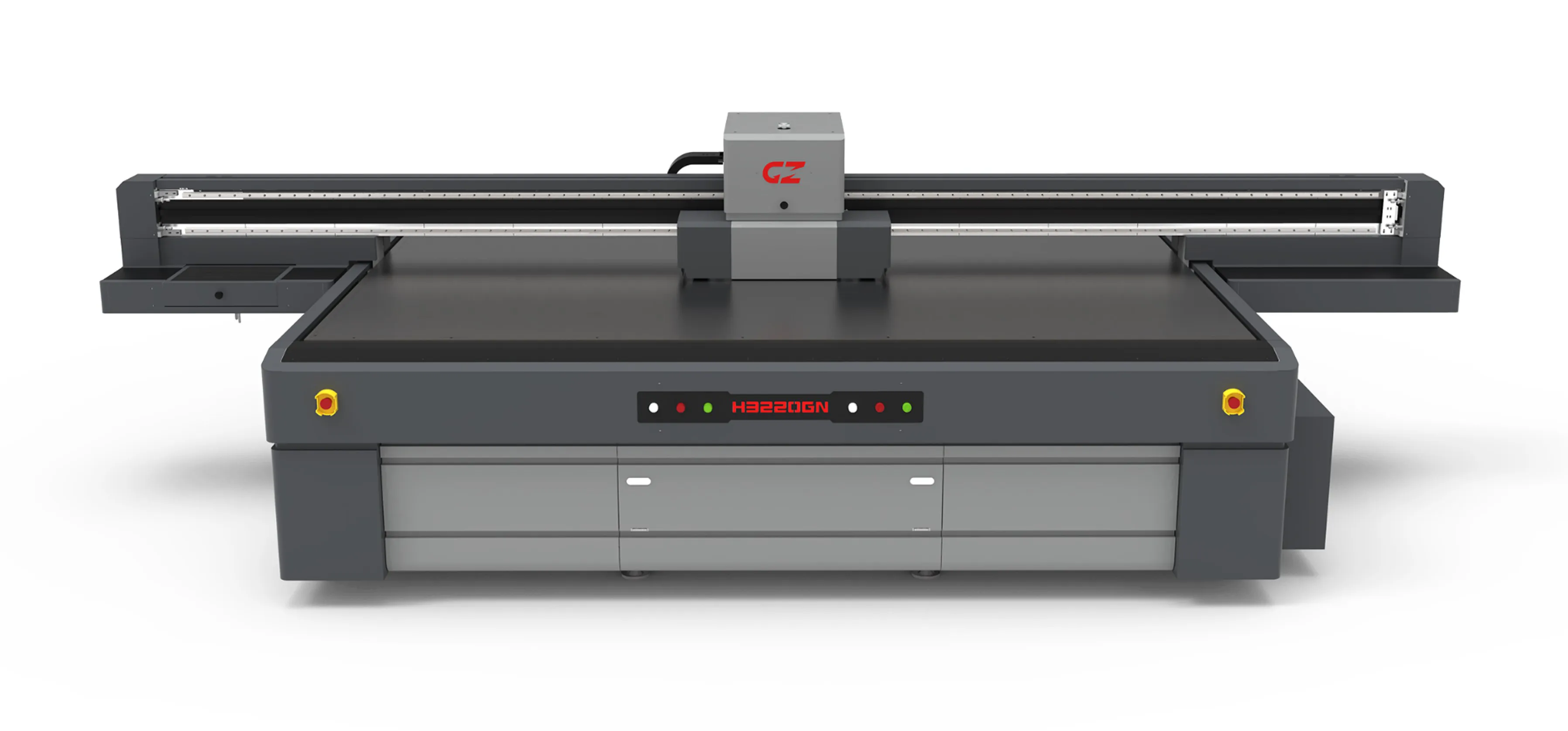 Flatbed UV LED 3.2m Printer Using Ricoh G6 print heads - H3220GN